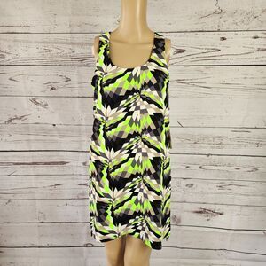 Kaii Neon Kaleidoscope Racerback Mini Dress Size Small NWT